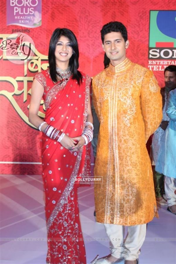 Aishwarya and Ravi at Press Conference of Sony's new show "Saas Bina Sasural'' at JW Marriot, Mumbai