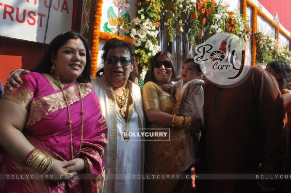 Bappi Lahiri attend a Durga Puja event