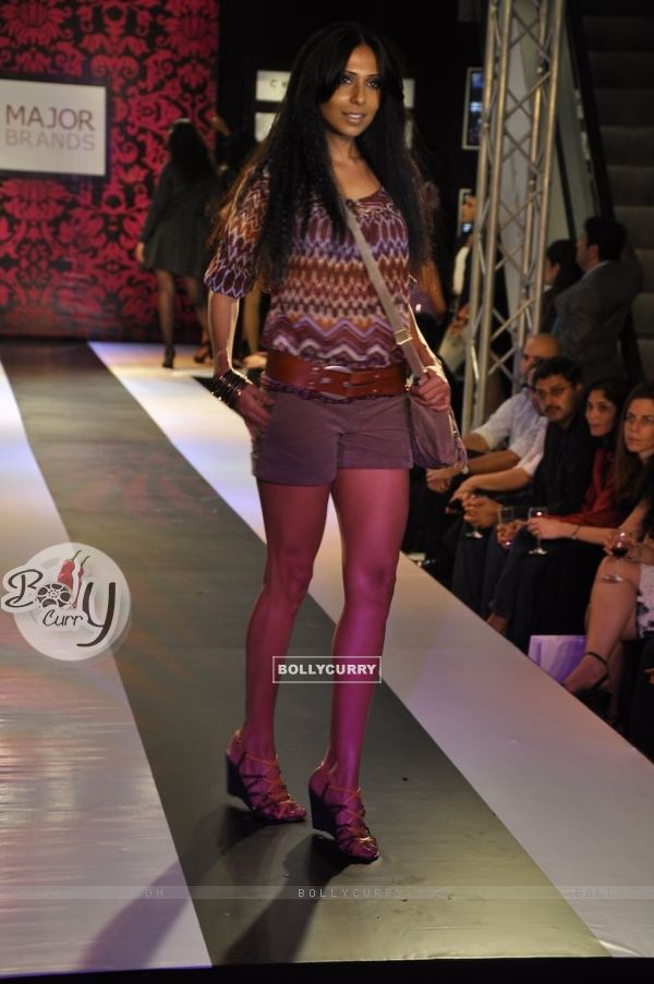 Models walks the ramp for Major Brands at G7 Mall in Versova