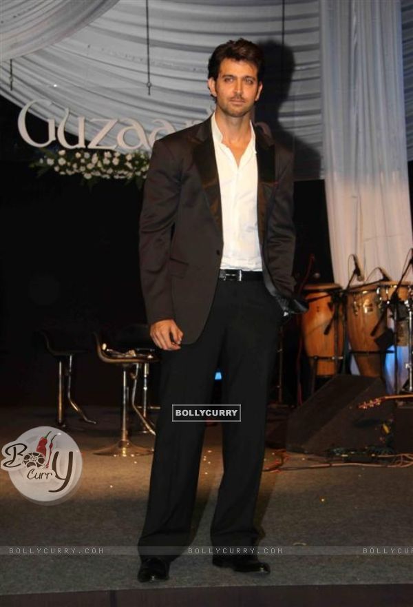 Hrithik Roshan at Music release of 'Guzaarish' at Yash Raj Studio, Mumbai