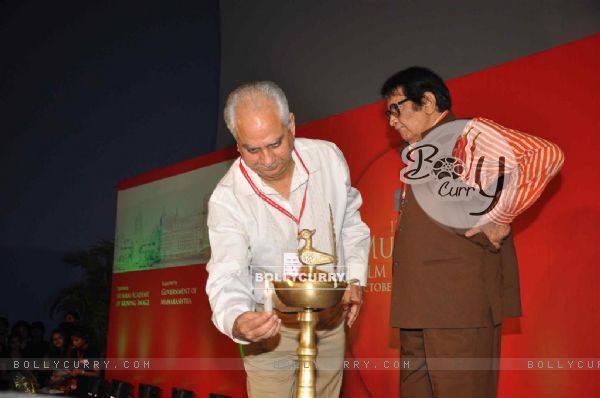 Manoj Kumar and Ramesh Sippy at Inauguration Of 12th MAMI Festival in Mumbai