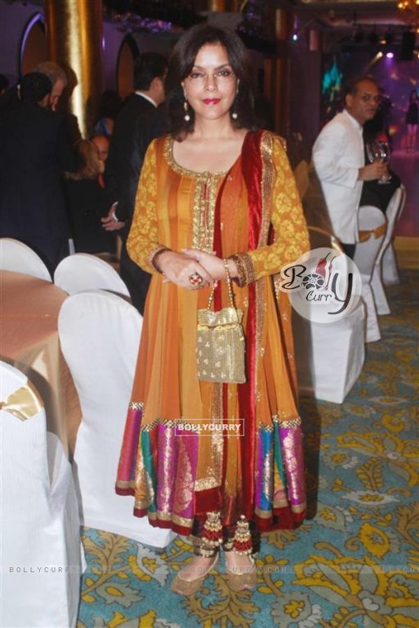 Zeenat Aman at Manish Malhotra Bridal Collection show at Taj Mahal Hotel at Mumbai