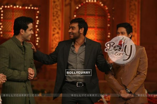 Cast of Movie Golmaal 3 on the sets of Colors Diwali show (103916)