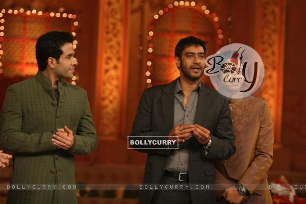 Cast of Movie Golmaal 3 on the sets of Colors Diwali show (103917)