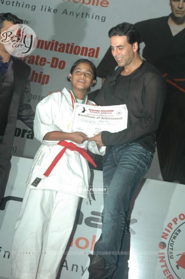 Akshay Kumar at Karate championships final at Andheri Sports Complex