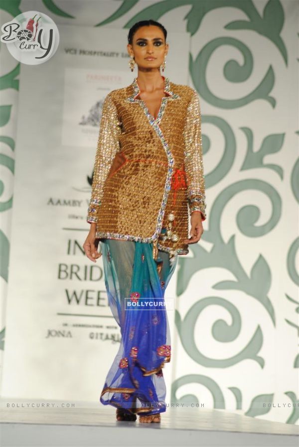 Models walk the ramp at Aamby Valley India Bridal Week day 2