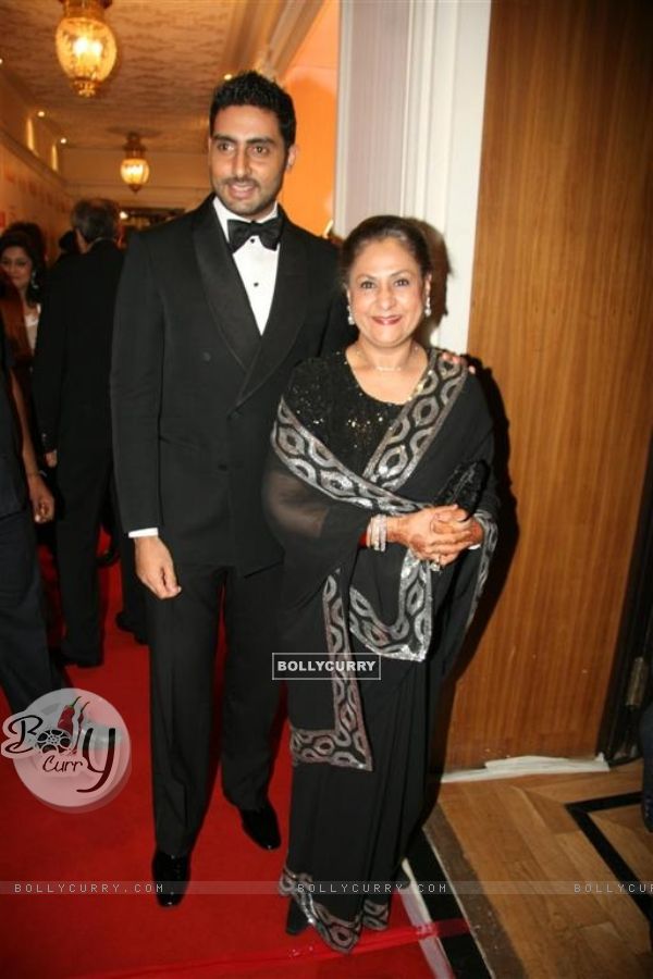 Abhishek and Jaya Bachchan at 'Hello! Hall Of Fame' Awards
