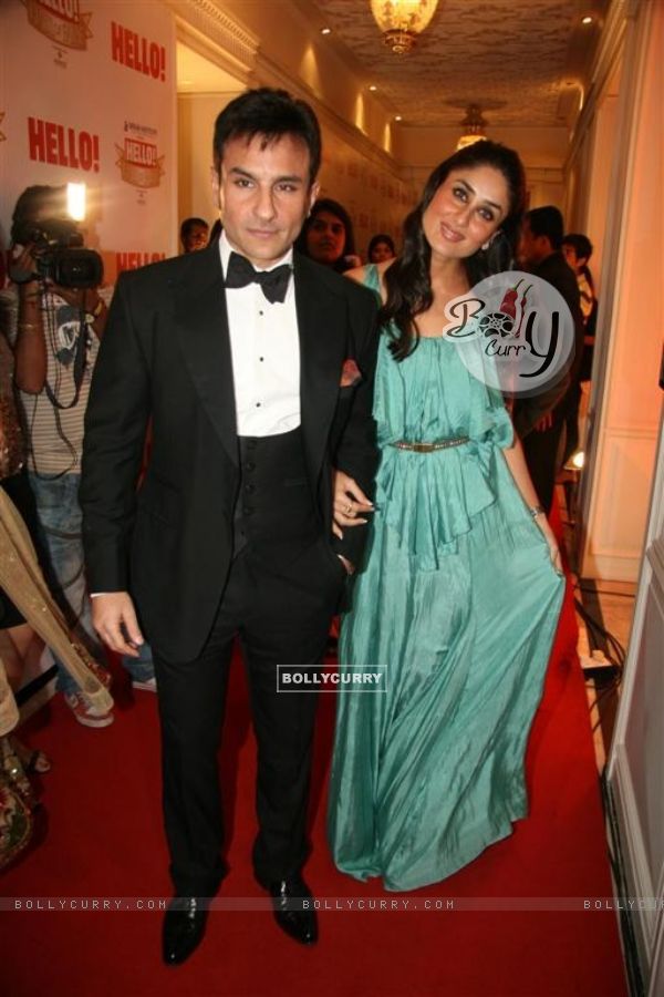 Saif Ali Khan and Kareena Kapoor at 'Hello! Hall Of Fame' Awards