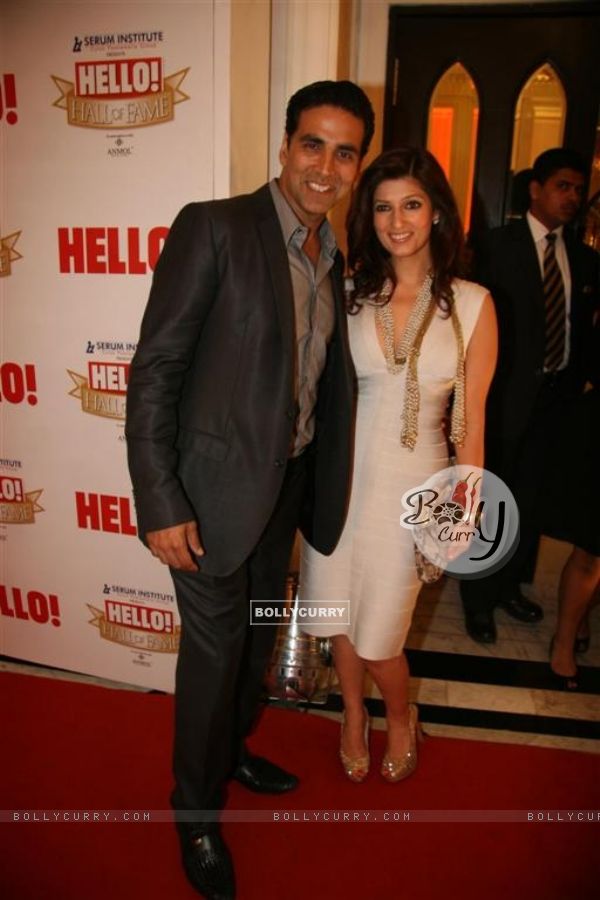 Akshay Kumar and Twinkle Khanna at 'Hello! Hall Of Fame' Awards