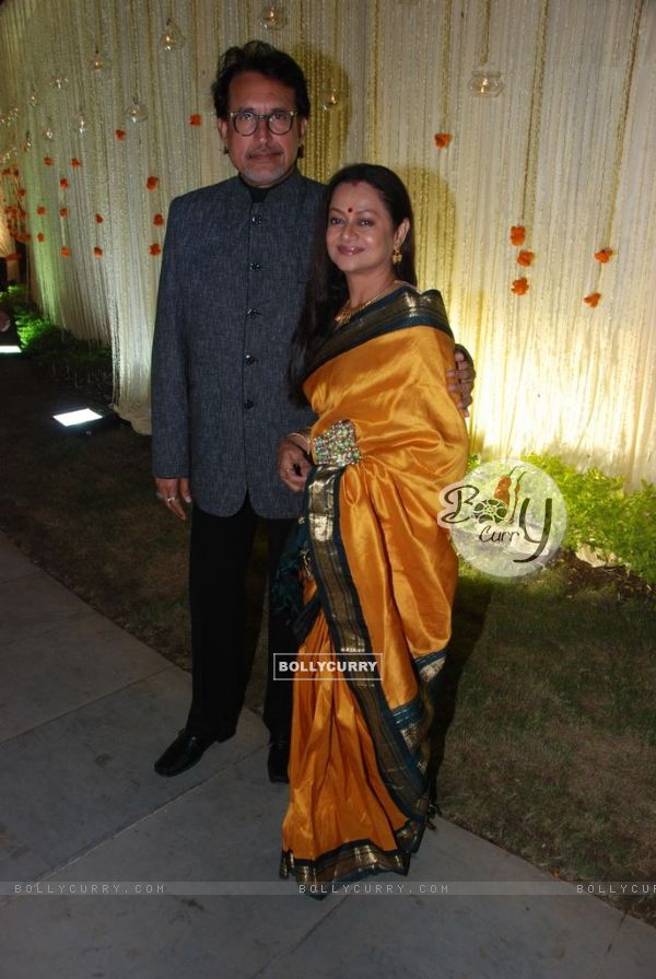 Kiran Kumar and Zarina Wahab at Vivek Oberoi's wedding reception at ITC Grand Maratha