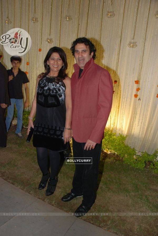 Parmeet Sethi and Archana Puran Singh at Vivek Oberoi's wedding reception at ITC Grand Maratha