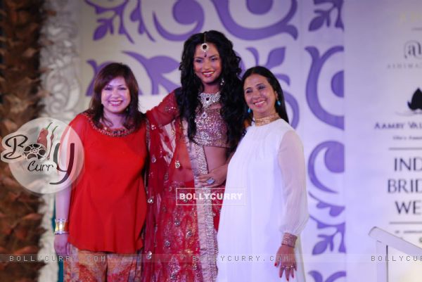 Model Walks for fashion designer Ashima Leena at Aamby Valley Indian Bridal Week day 4