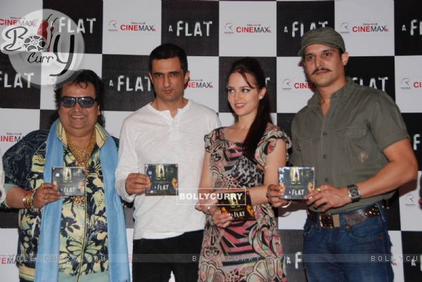 Music launch of A Flat with Bappi Lahiri, Sanjay Suri, Hazel and  Jimmy Shergill at Cinemax (105739)