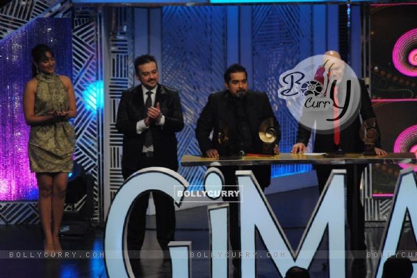 Shankar Mahadevan, Loy Mendosa and Adnan Sami at Global Indian Music Awards at Yash Raj Studios