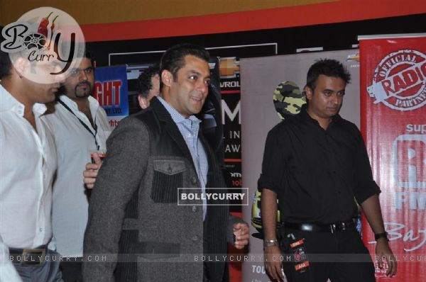 Salman Khan at Global Indian Music Awards at Yash Raj Studios