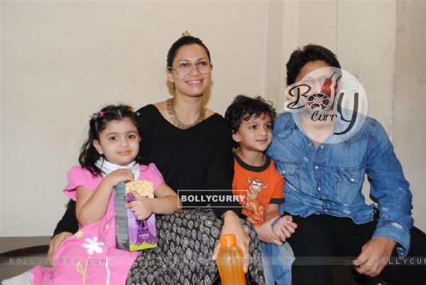 Arshad Warsi with his family celebrate success of their film with underprivileged kids on Childrens