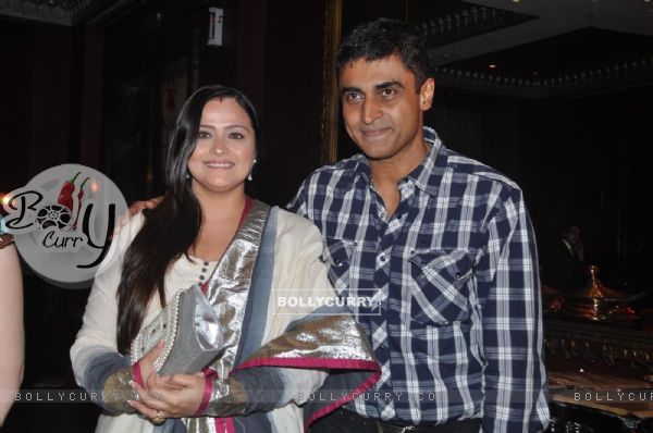 Mohnish Behl with his wife in Launch of "Isi Life Mein" Film