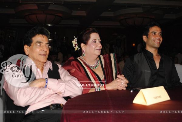 Jeetendra, Shobha and Tusshar Kapoor at Once Upon a Time film success bash at JW Marriott