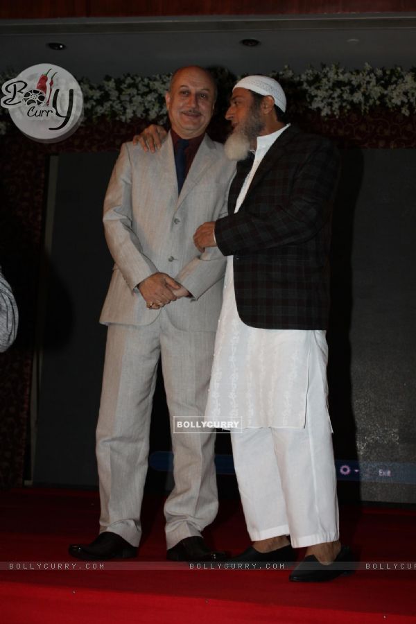Anupam Kher and Gulshan Grover at the launch of the film 'Kuch Log' based on 26/11 attacks