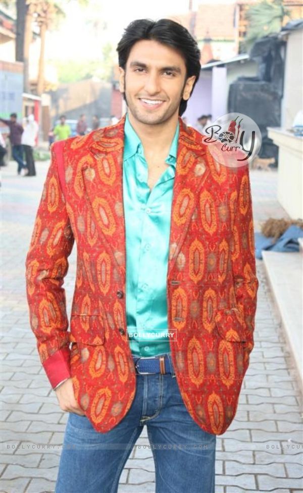 Ranveer Singh on the sets of Saas Bina Sasural