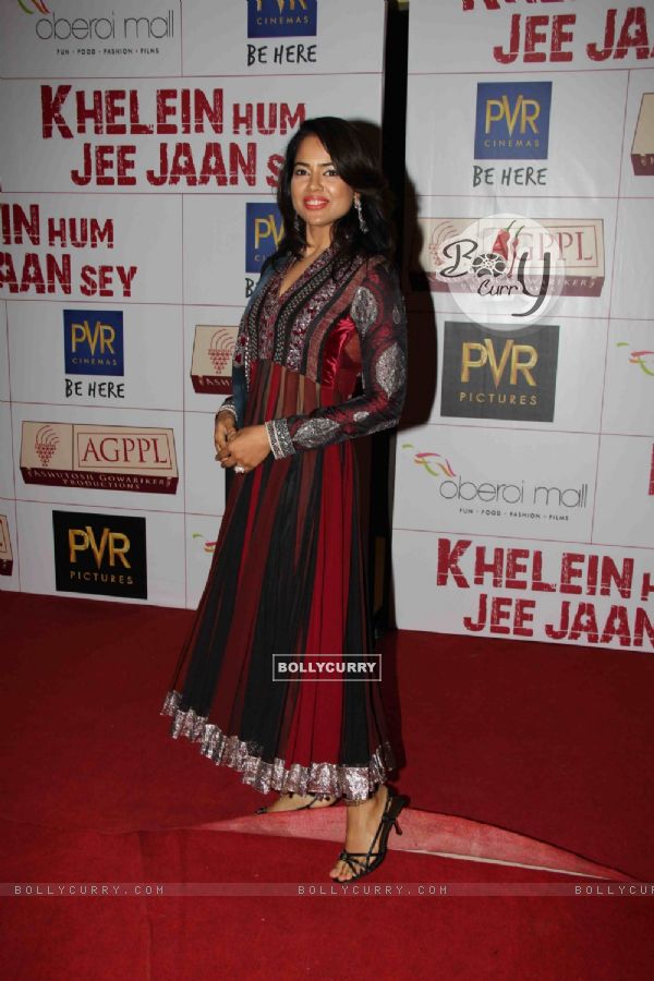 Sameera Reddy at Premier Of Film Khelein Hum Jee Jaan Sey (110469)