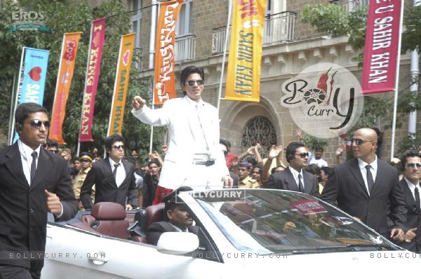 King Khan looking cool in white