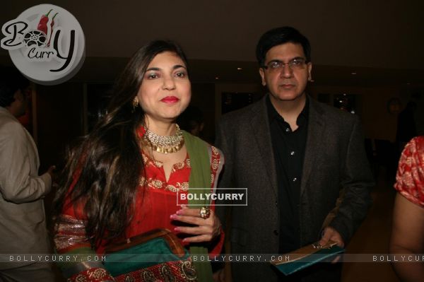 Alka Yagnik at Sameer's daughter Shanchita & Abhishek wedding at Sun and Sands wedding reception