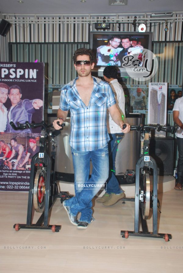 Neil launches Baqar's Top Spin Fitness studio at Napean Sea Road. .