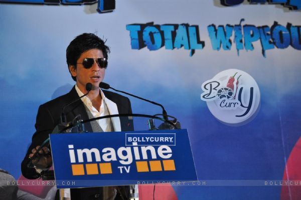 Shahrukh Khan launch Imagine Indian televisions new mega show "Zor Ka Jhatka" at Grand Hyatt Hotel