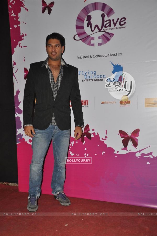 Yuvraj Singh at Pearls Waves Concert, Bandra Kurla Complex in Mumbai. .