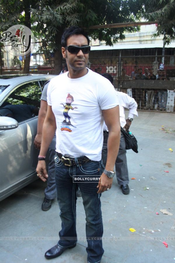 Ajay Devgan at 'Toonpur Ka Superhero' promotional events (113138)