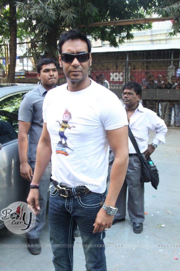 Ajay Devgan at 'Toonpur Ka Superhero' promotional events (113139)