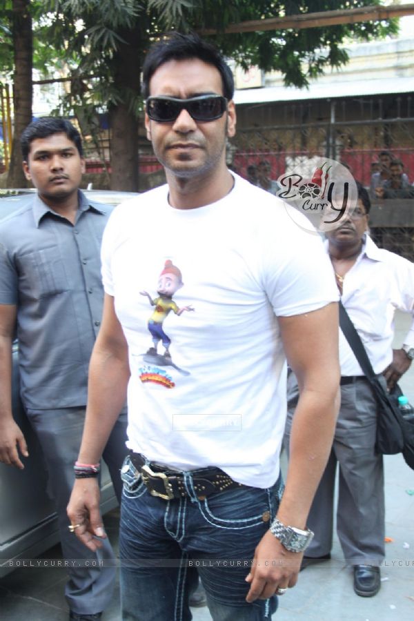Ajay Devgan at 'Toonpur Ka Superhero' promotional events (113140)
