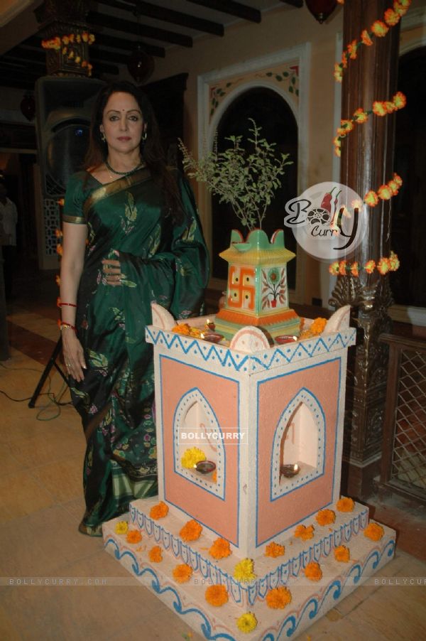 Colors launches Hema Malini's Maati Ki Banno at Dahisar. .