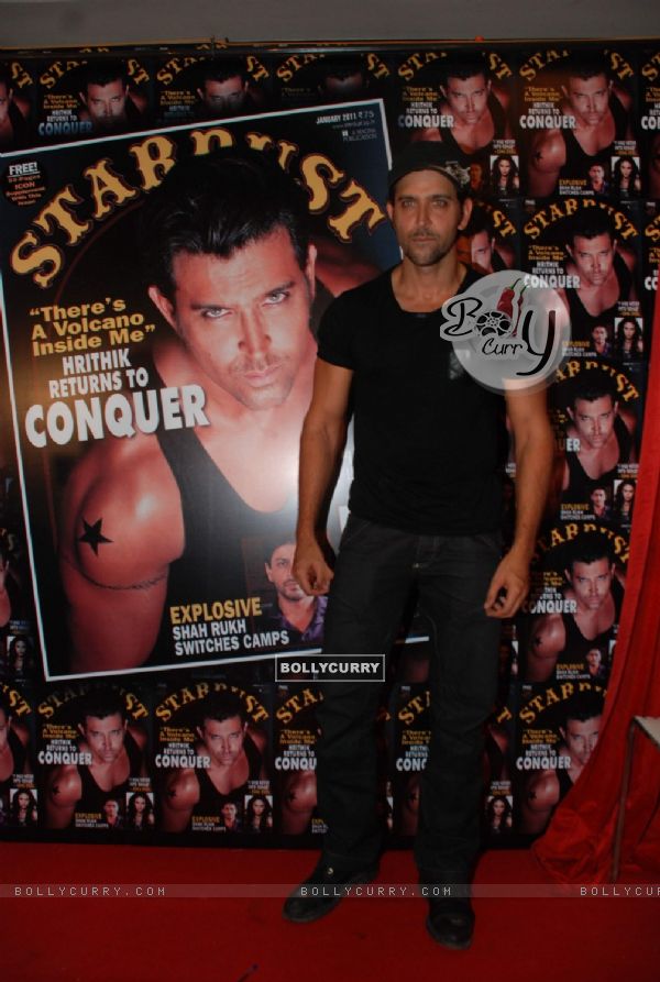 Hrithik launches Stardust new year's issue at Cest La Vie. .