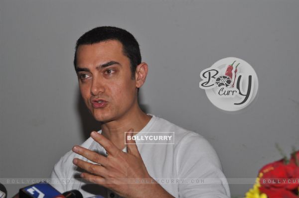 Aamir Khan at the Unveiling of Dhobi Ghat's First Look, Andheri