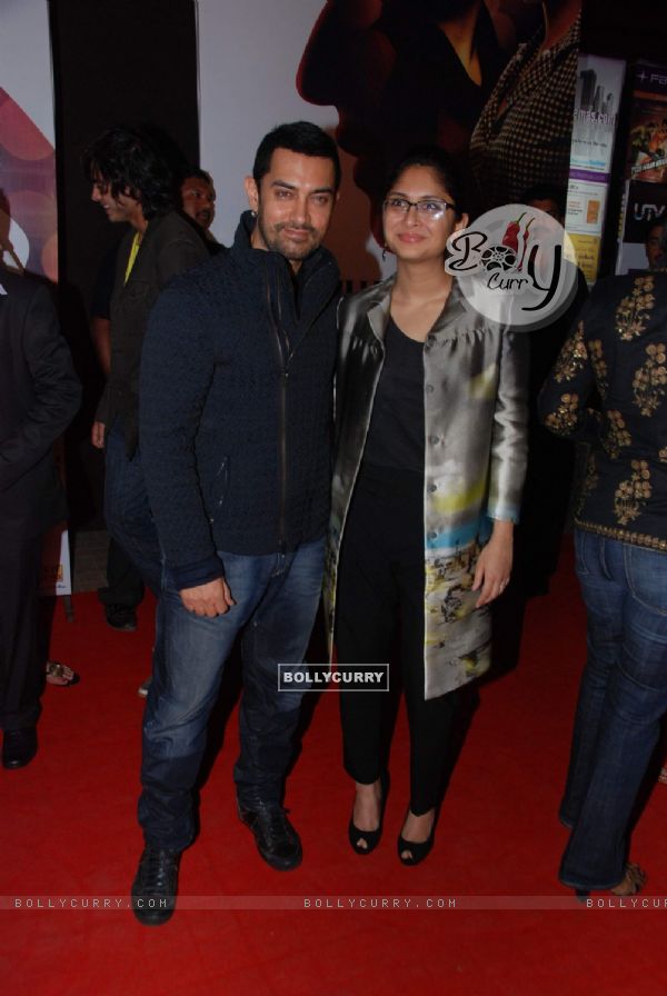 Aamir Khan with wife Kiran at No One Killed Jessica Premiere. .