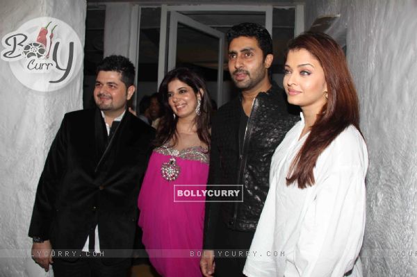 Abhishek and Aishwarya Rai Bachchan at Dabboo Ratnani Calendar Launch at Olive, Bandra, Mumbai