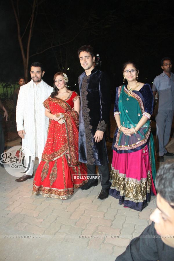 Aamir Khan, Avantika Malik, Imran Khan & Kiran Rao at sangeet photos