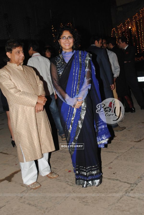 Kiran Rao at Imran Khan's wedding ceremony with Avantika Malik in Pali Hill, Mumbai