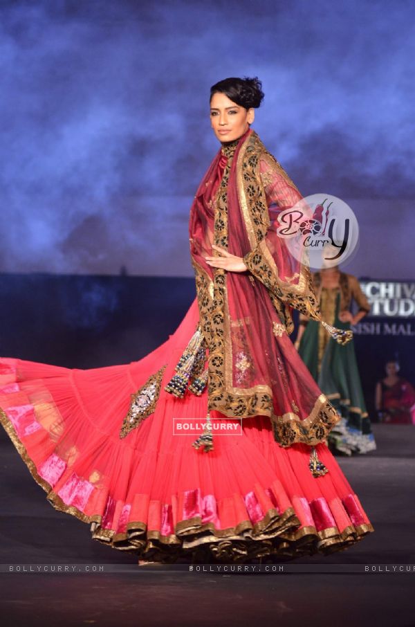Models walking on the ramp for Manish Malhotra show for Chivas Studio at Mahalaxmi Race Course. .