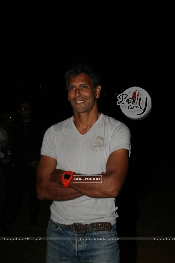 Milind Soman in Chivas Studio Fashion Show at Mahalaxmi Race Course