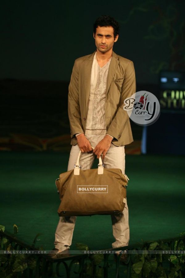 Models walking on the ramp for Chivas Studio Fashion Show at Mahalaxmi Race Course