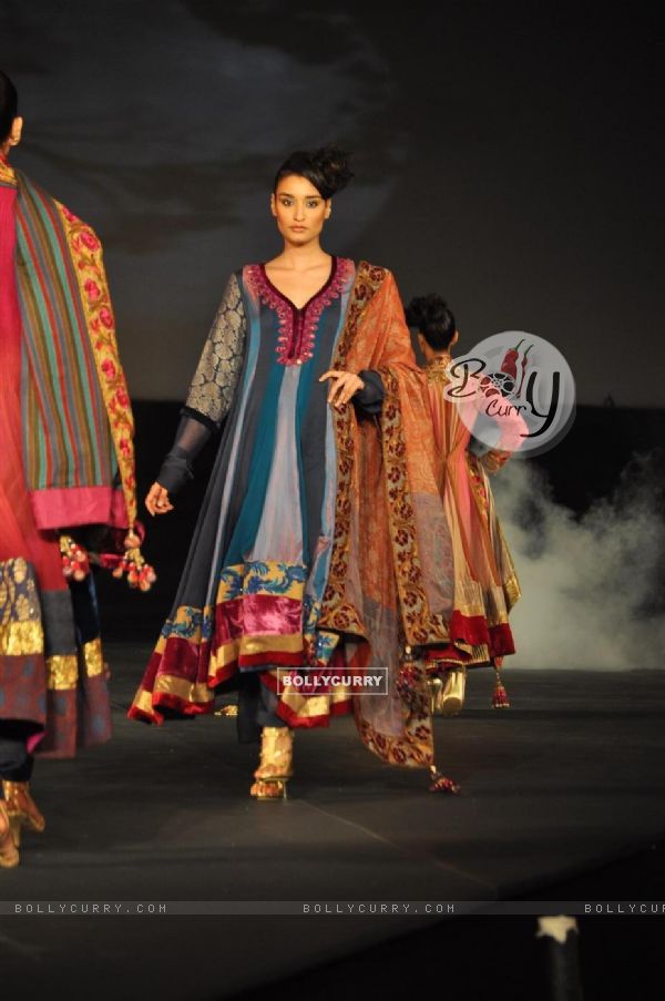 Models walking on the ramp for Manish Malhotra show for Chivas Studio