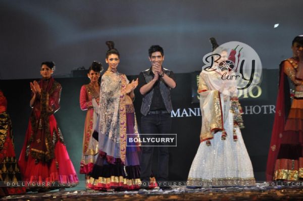 Models walking on the ramp for Manish Malhotra show for Chivas Studio