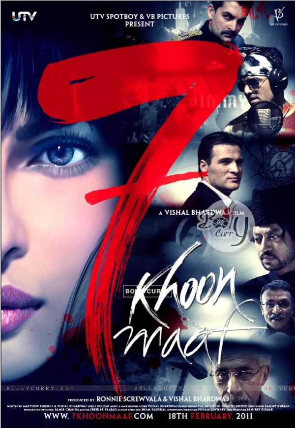 7 Khoon Maaf movie poster (117365)
