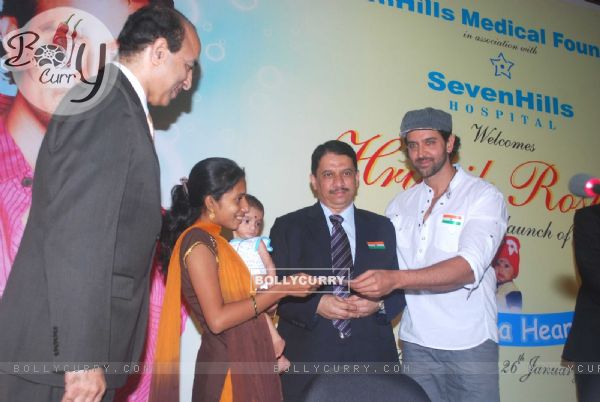 Hrithik Roshan at the launch of 'Save a heart' campaign by SevenHills