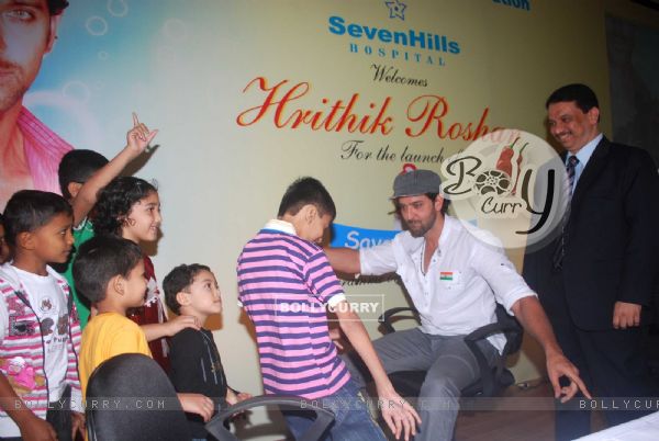 Hrithik Roshan at the launch of 'Save a heart' campaign by SevenHills