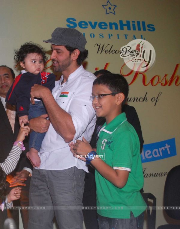 Hrithik Roshan at the launch of 'Save a heart' campaign by SevenHills