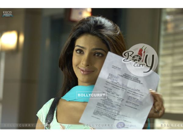 Priyanka Chopra with a confirmation letter (11829)